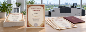 Печать грамот большим тиражом