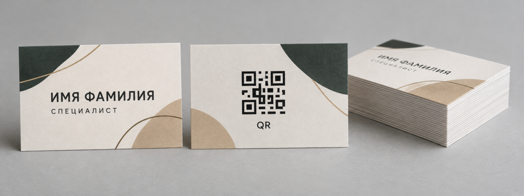 Визитки с QR-кодом для бизнеса: как подготовить макет