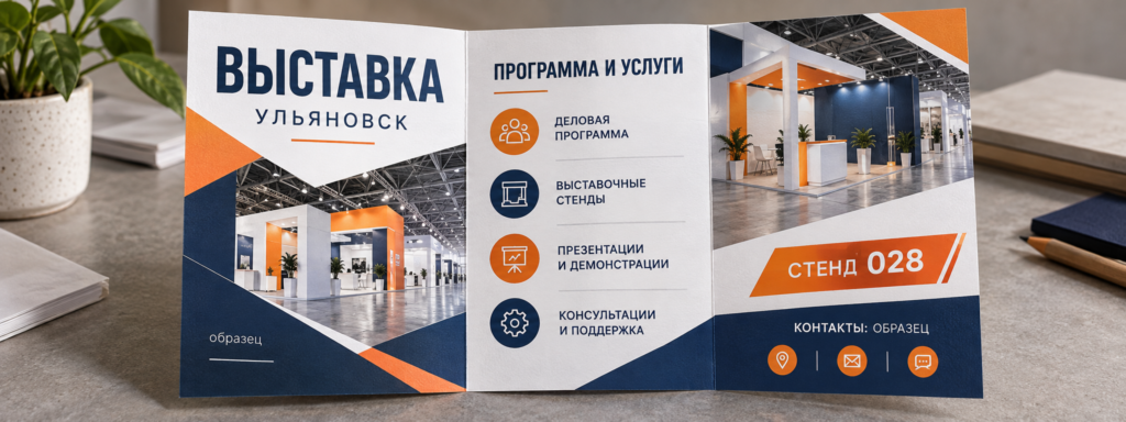 Буклет для выставки в Ульяновске: как подготовить макет