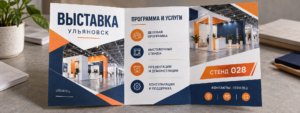 Буклет для выставки в Ульяновске: как подготовить макет