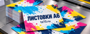 Листовки А6 для адресной раздачи: как подготовить макет