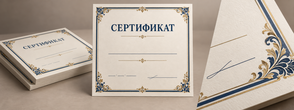Сертификат участника выставки: как подготовить данные и макет для печати