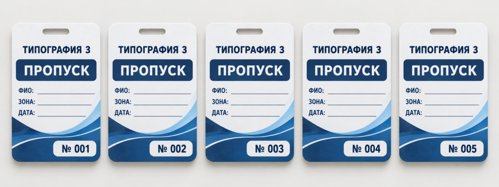 Печать пропусков для мероприятия: макет, данные и контроль серии